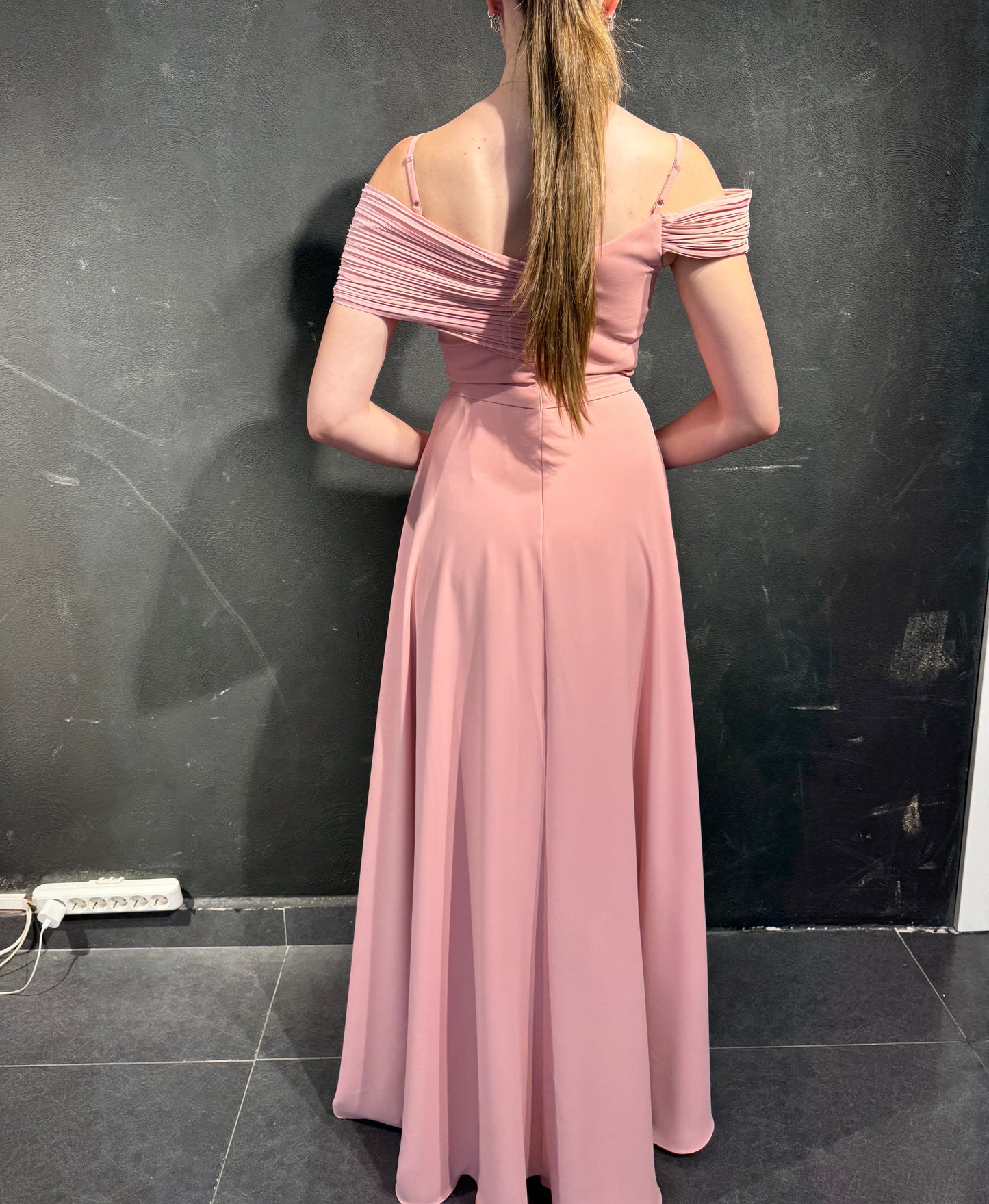 Asymmetric Cut Abaya Dress