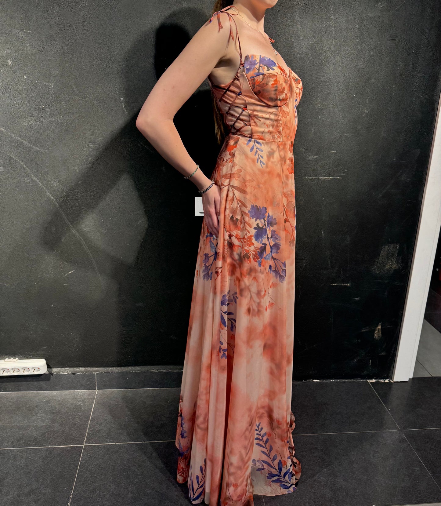 Patterned Evening Dress
