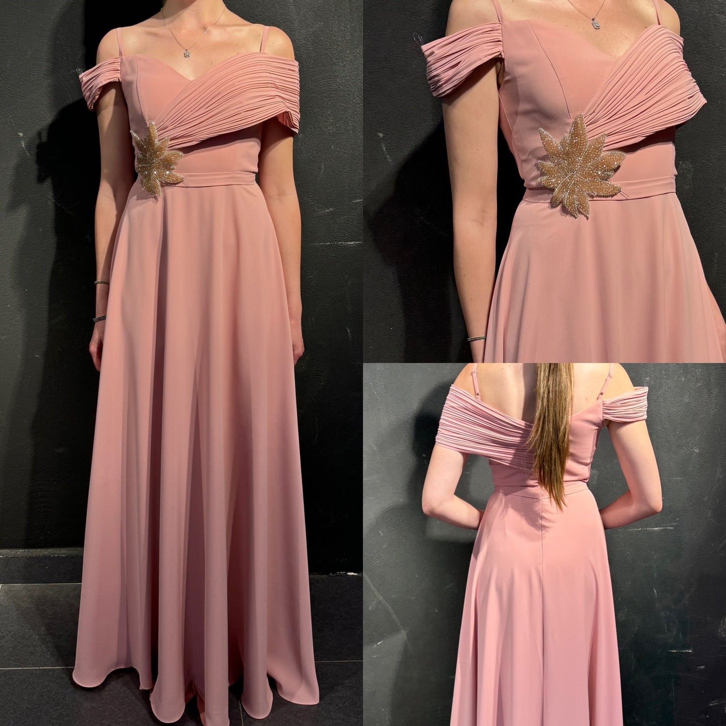 Asymmetric Cut Abaya Dress