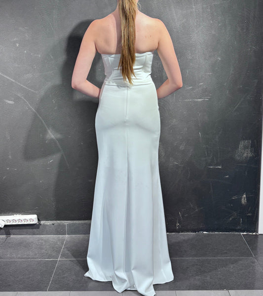 White Stone Wedding Abaya | Wedding, Bridal, Special Occasions | 50% Discount | 2025 Collection 
