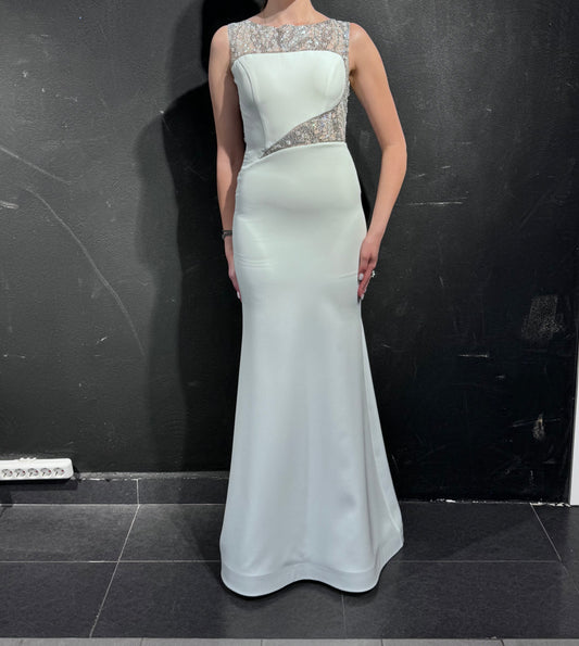 White Stone Design Wedding Dress | Wedding, Bridal Shower, Special Events | 50% Off | 2025 Collection 