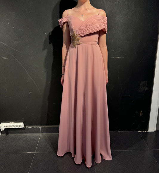 Asymmetric Cut Abaya Dress 