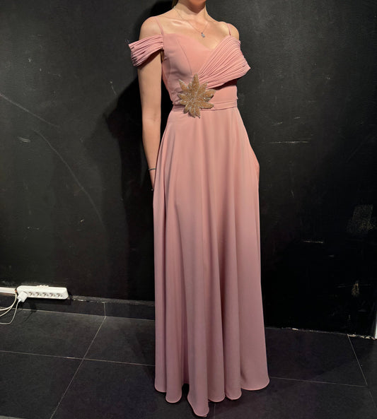 Asymmetric Cut Abaya Dress 